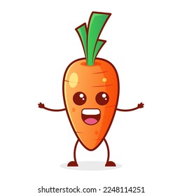 Carrot, a funny cartoon character