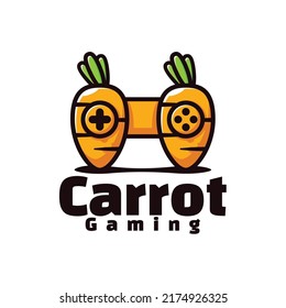 carrot gaming logo art illustration