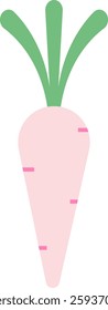 Carrot Geometric Icon Vector Illustration