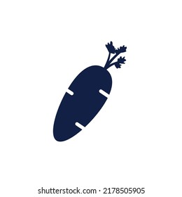 carrot glyph icon design vector image