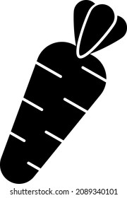Karottenglypike Symbol pflanzlicher Vektorgrafik
