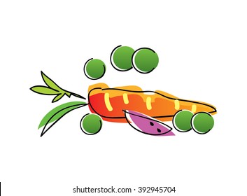 Carrot & Green Peas