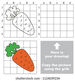 Carrot Half, the educational game with simple game level. Copy the picture.