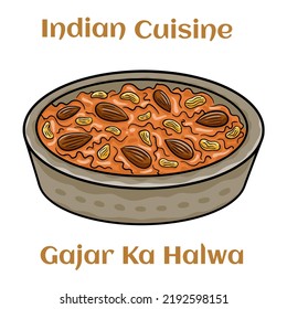 Carrot halwa,gajar ka halwa indian famous sweet made of carrots 