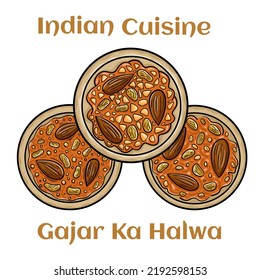 Carrot halwa,gajar ka halwa indian famous sweet made of carrots 