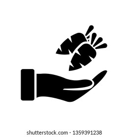 Carrot Hand Care Icon