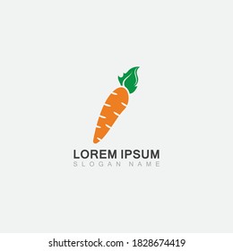 Carrot healthy food organic food market icon. Isolated and flat illustration