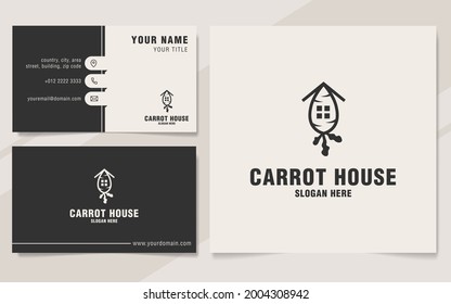 Plantilla del logotipo de la casa de zanjas en estilo monograma