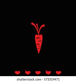 Carrot icon.