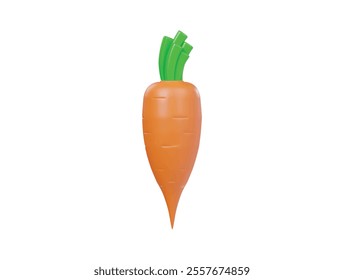  Carrot icon 3d render illustration
