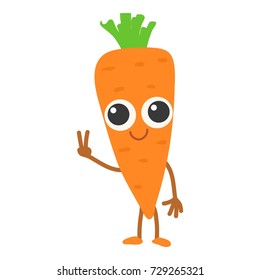 Carrot icon. Cartoon illustration of carrot vector icon for web