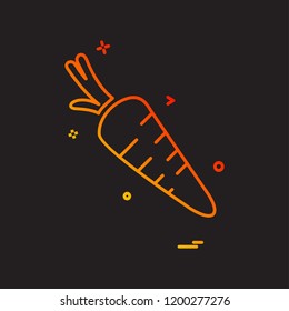 Carrot icon design vector