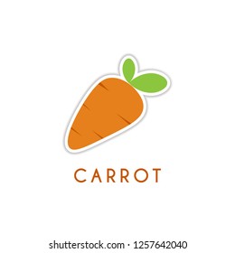 Carrot icon design. Vector illustration