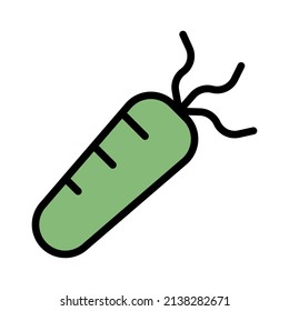 carrot icon design, vector illustration with line style, best used for banner or web application