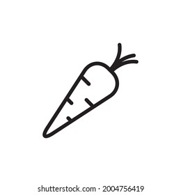 Carrot Icon Design Vector Template Sign And Symbol Graphic Illustration for website design, logo, app. Vector file. EPS 10.