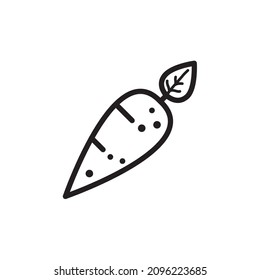 carrot icon design vector templates white on background