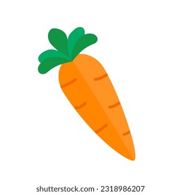 Carrot icon is designed simply for gardening or designs related to plants, especially carrots.