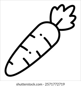 Carrot Icon Element For Design