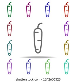 carrot icon. Elements of autumn in multi color style icons. Simple icon for websites, web design, mobile app, info graphics