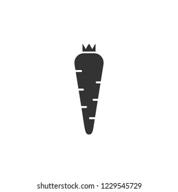 Carrot. Icon Flat