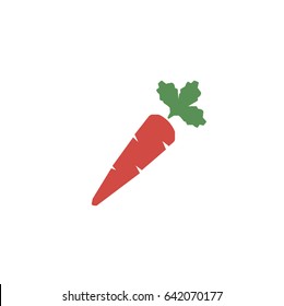 Carrot icon. flat design
