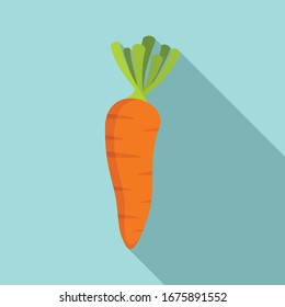Carrot icon. Flat illustration of carrot vector icon for web design