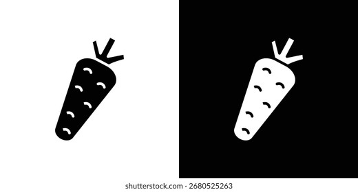 Carrot icon. flat and line style collection.