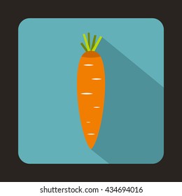 Carrot icon in flat style