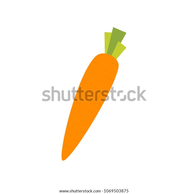 carrot icon flat style isolated vector stock vector royalty free 1069503875 shutterstock