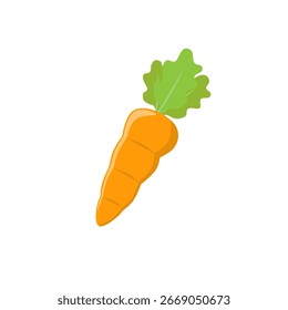 Icono de zanahoria Ilustración vectorial plana 