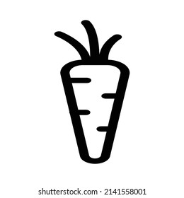 carrot icon, food icon vector illustration