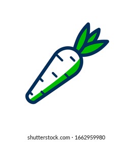 carrot icon fruit and vegetable