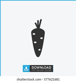 carrot icon illustration isolated vector sign symbol