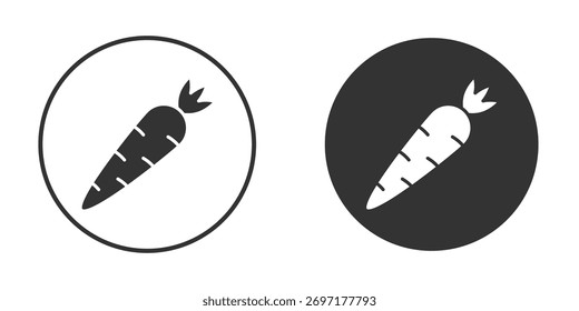 Ilustração do ícone de cenoura. Gráficos de vetor de pixel - Vetor.