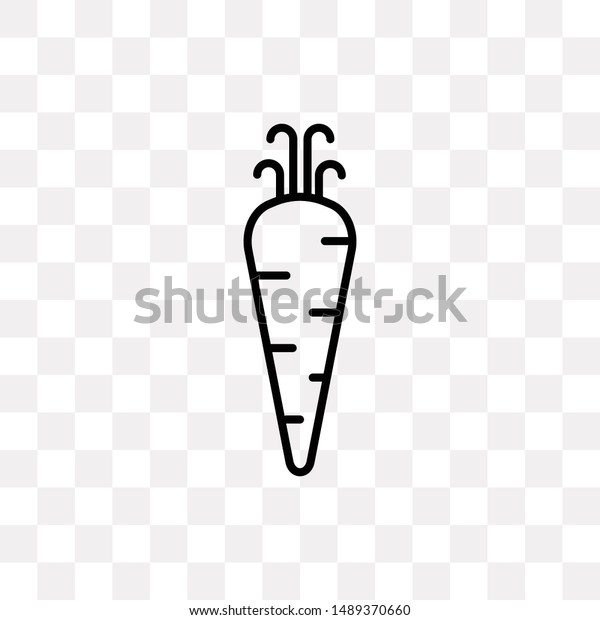 carrot icon isolated on transparent background stock vector royalty free 1489370660 shutterstock