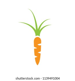 Carrot icon, isolated on white background, vector illustration.