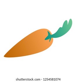 Carrot icon. Isometric of carrot vector icon for web design isolated on white background