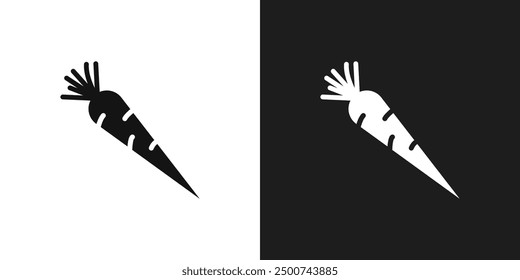 Carrot icon line art vector