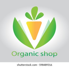 Carrot icon logo  