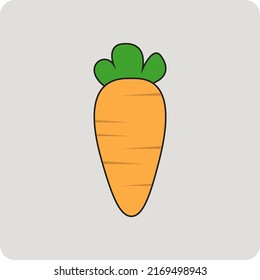 Carrot icon logo design, images carrot vector icon