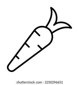 Carrot Icon Logo Design Vector Template Illustration Sign And Symbol Pixels Perfect
