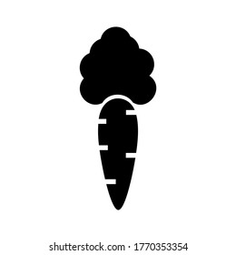 carrot icon or logo isolated sign symbol vector illustration - high quality black style vector icons
