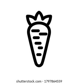 carrot icon or logo isolated sign symbol vector illustration - high quality black style vector icons
