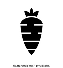 carrot icon or logo isolated sign symbol vector illustration - high quality black style vector icons
