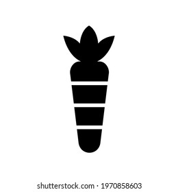 carrot icon or logo isolated sign symbol vector illustration - high quality black style vector icons
