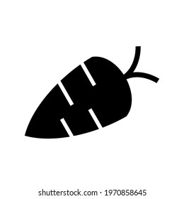 carrot icon or logo isolated sign symbol vector illustration - high quality black style vector icons
