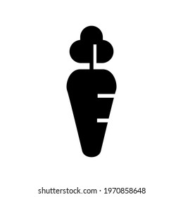 carrot icon or logo isolated sign symbol vector illustration - high quality black style vector icons
