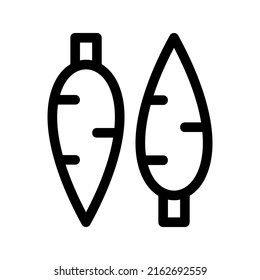carrot icon or logo isolated sign symbol vector illustration - high quality black style vector icons
