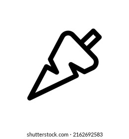 carrot icon or logo isolated sign symbol vector illustration - high quality black style vector icons
