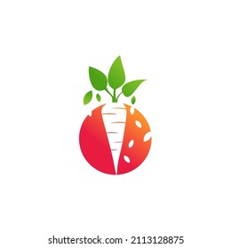 Carrot icon, Carrot logo Stock Vector.